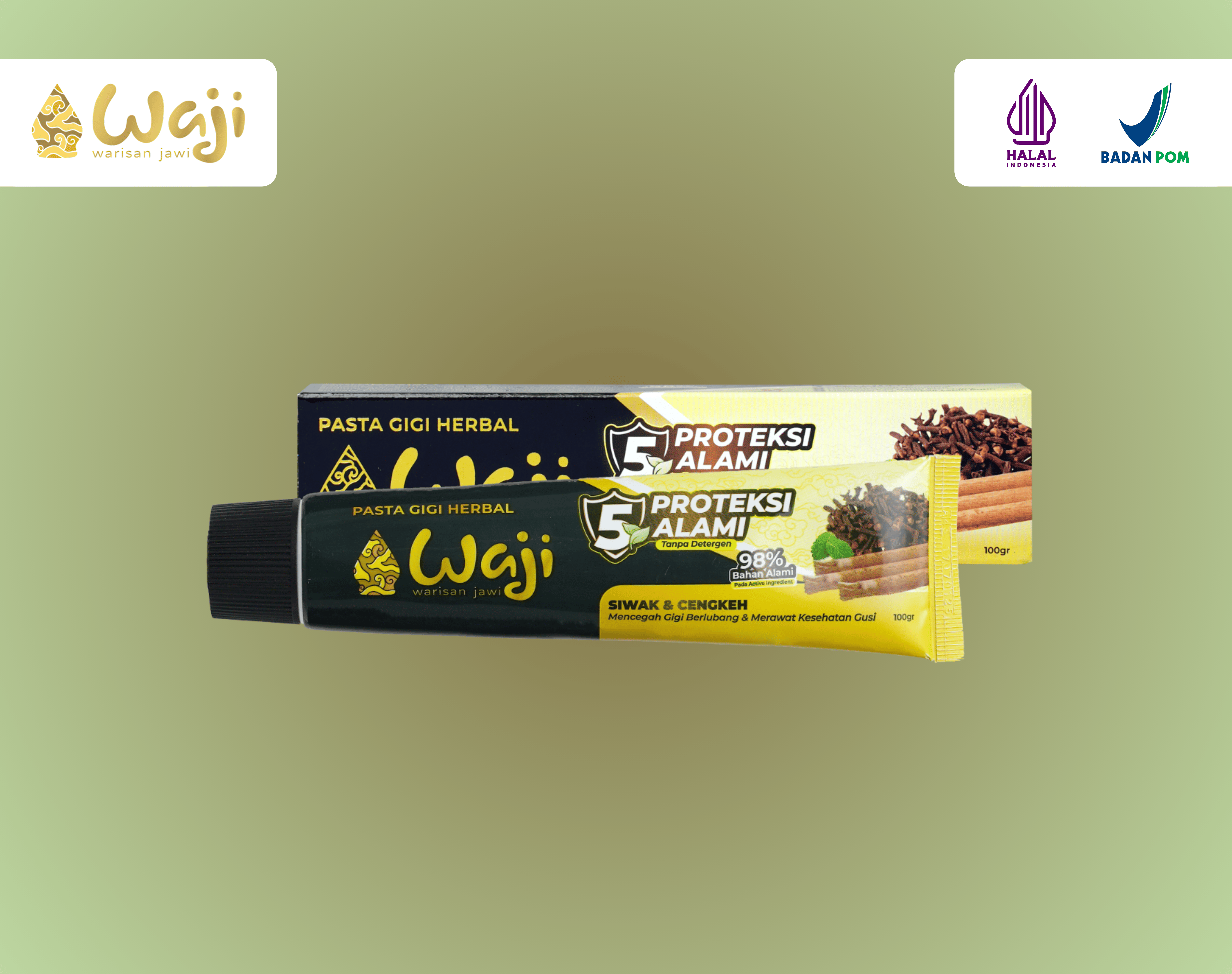 WAJI PASTA GIGI HERBAL - Pure Essence of Healing